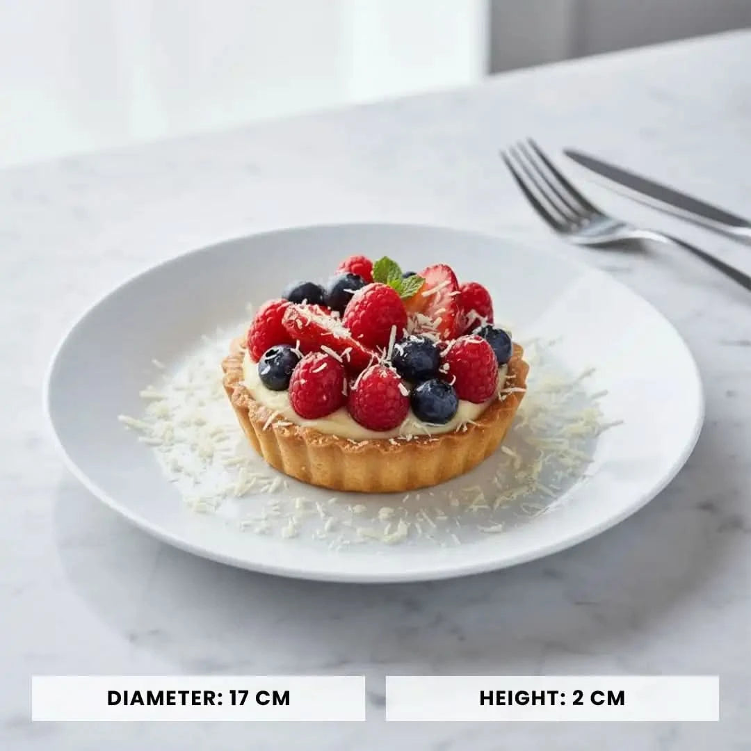 Opal White Dessert Plate