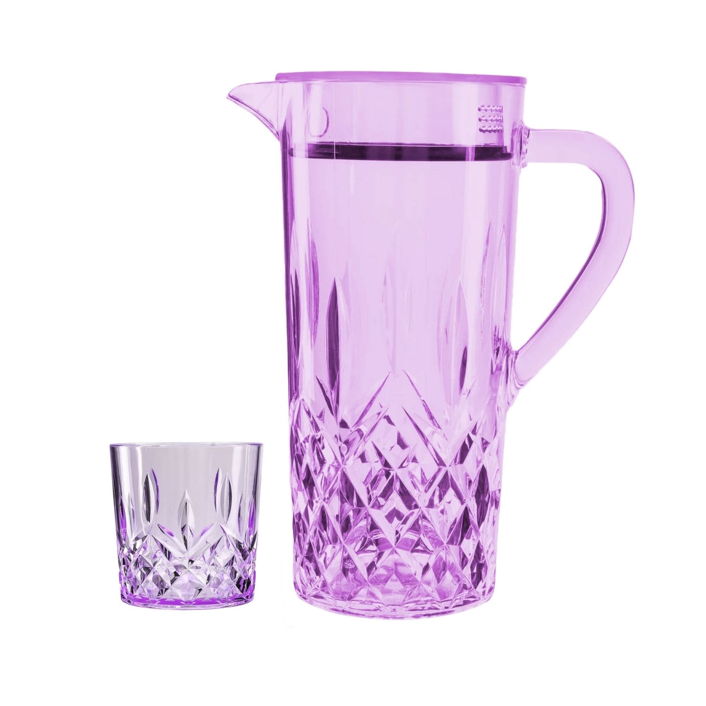 Acrylic Diamond Cut Water Set 7 Pc (DOF Glass)