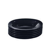 Opal Black Elegance – Set of 6 Full Size Soup Plates