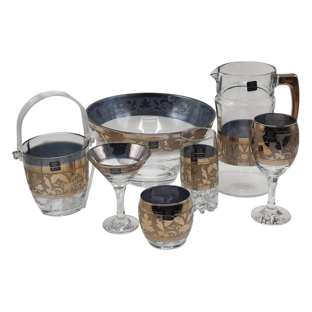 Opulent Monte Carlo Crystal Drinkware Cool Set - 28 Pcs (Glass)