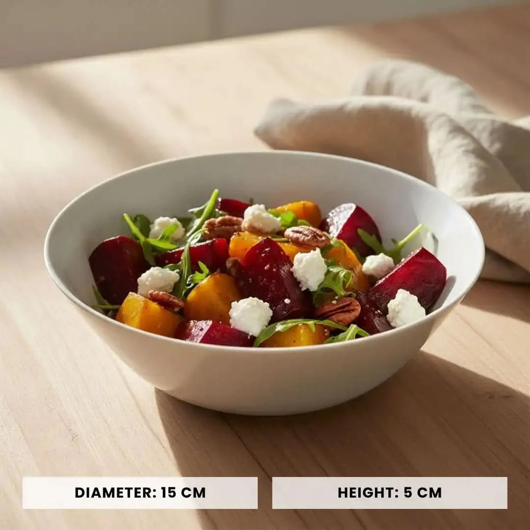 Opal White Salad Bowl