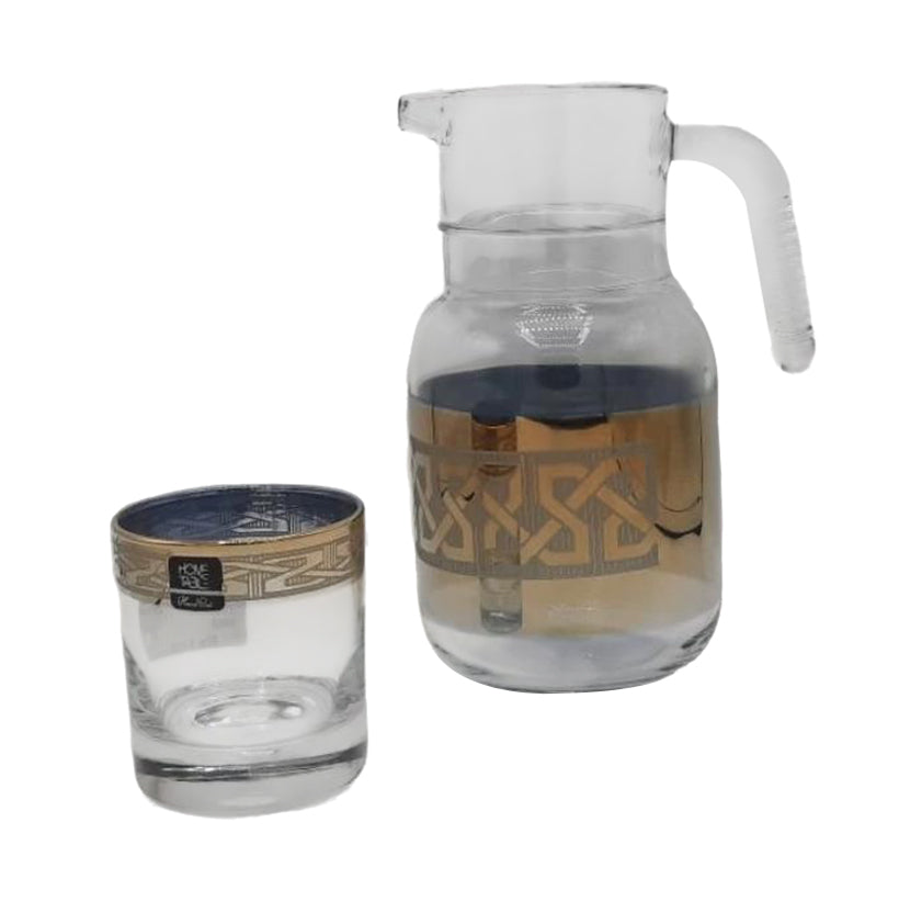 Royal Golden Water Set 7Pc (Glass)