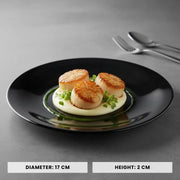 Opal Black 7" Dessert Plate 1 pc