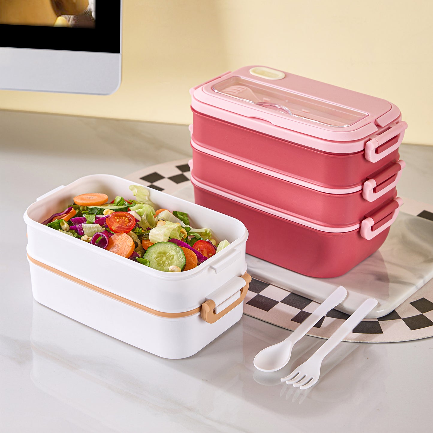 TAVRO SEALBITE LUNCH BOX 3 LAYER 750+500+500 ML