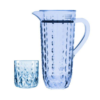 Acrylic Water Drop Cut Water Set 7 Pc (DOF Glass)