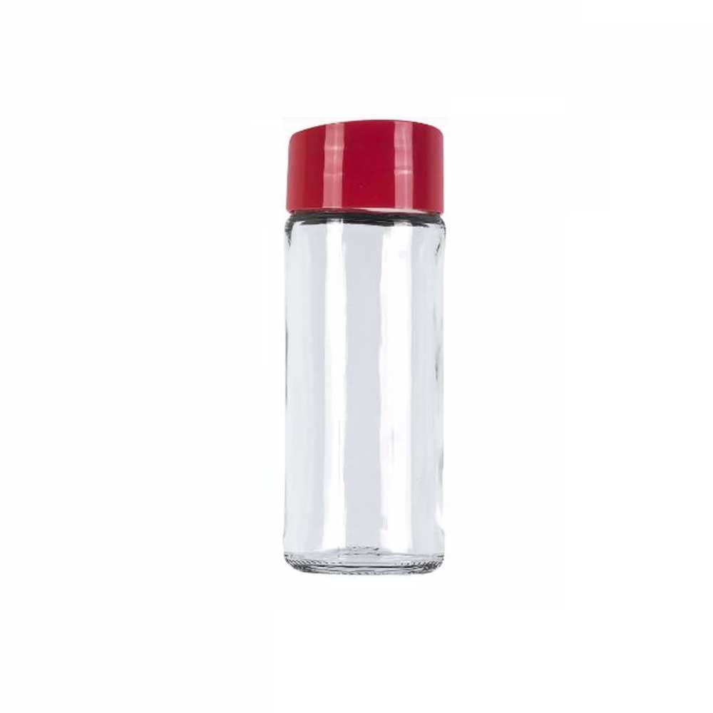 Deluxe Zest Jar Spice Red Plastic Lid