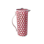 Flower Cut Double Colour White+Blue Jug 1.8L