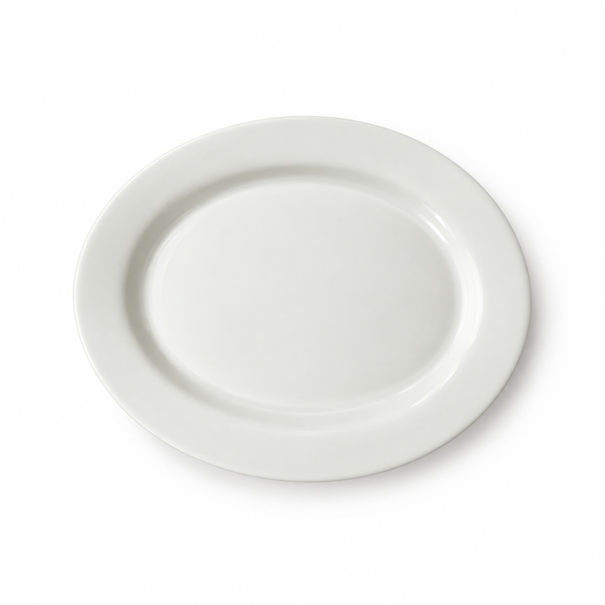 Opal White 12" Serving Plate 1 pc