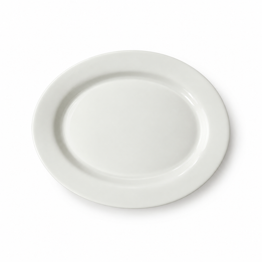 Opal White 12" Serving Plate 1 pc