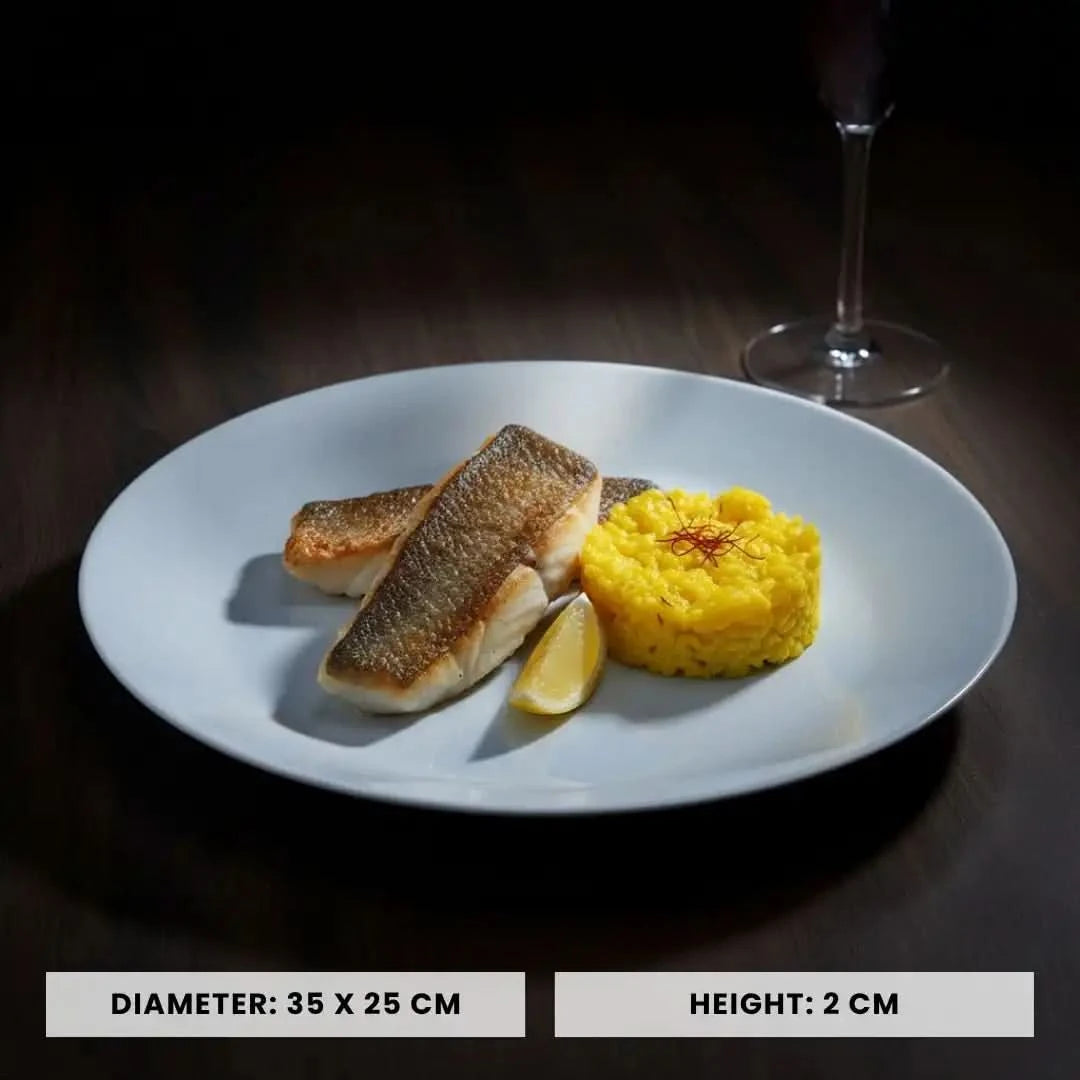 Opal White Serving Dish