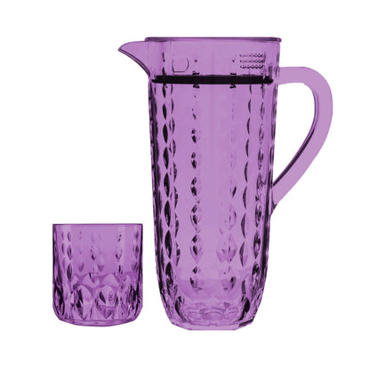 Acrylic Water Drop Cut Water Set 7 Pc (DOF Glass)