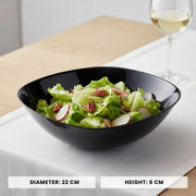Opal Black Salad Bowl