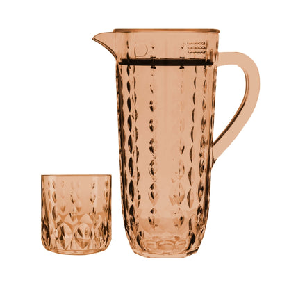 Acrylic Water Drop Cut Water Set 7 Pc (DOF Glass)