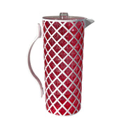 Diamond Cut Double Colour White+Blue Jug 1.8L
