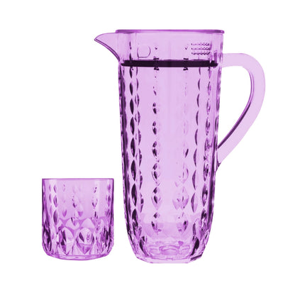 Acrylic Water Drop Cut Water Set 7 Pc (DOF Glass)