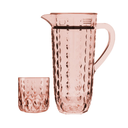 Acrylic Water Drop Cut Water Set 7 Pc (DOF Glass)