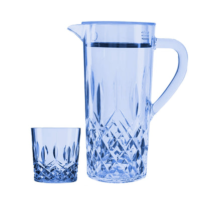 Acrylic Diamond Cut Water Set 7 Pc (DOF Glass)