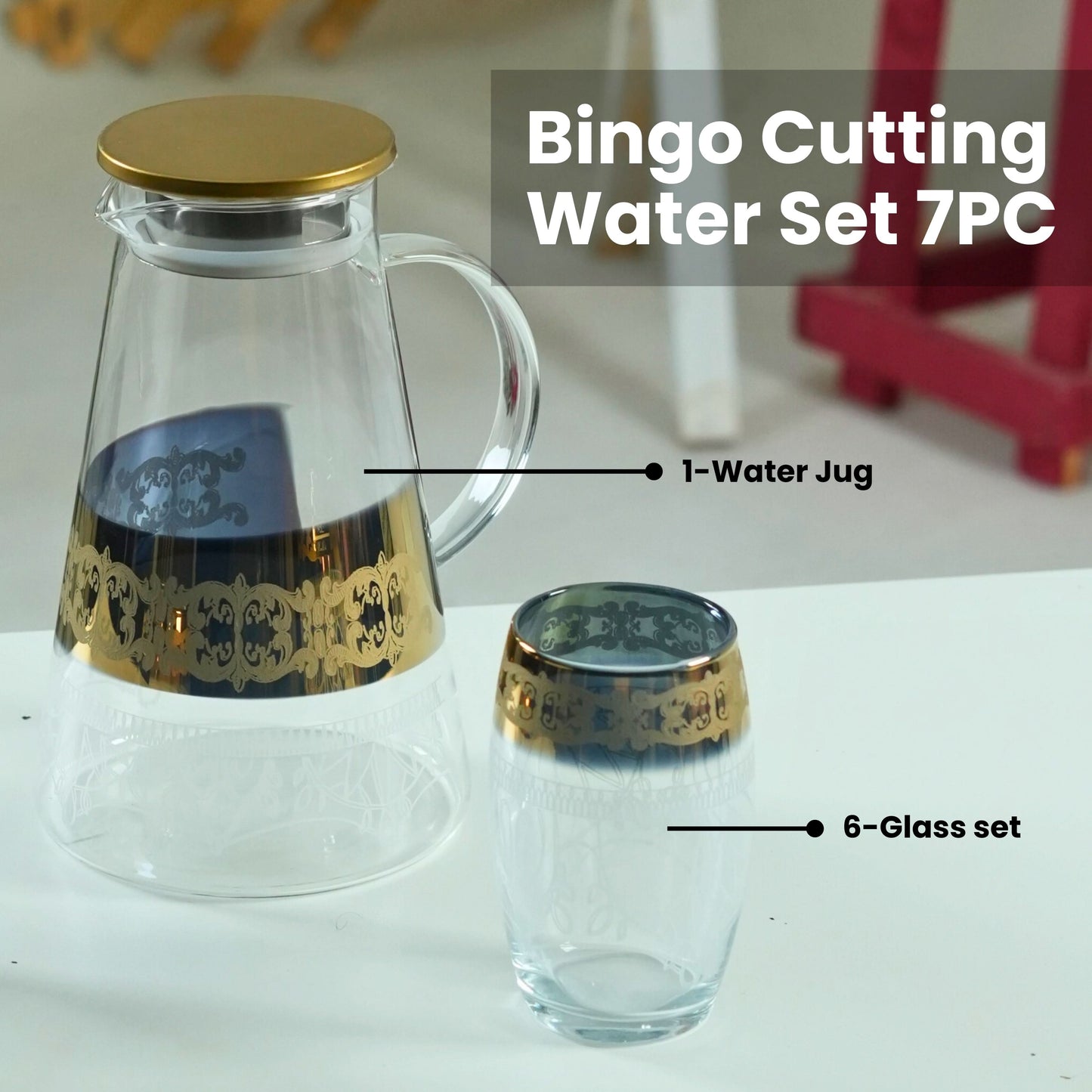 Bingo H/GOLD Cutting Water Set 7PC