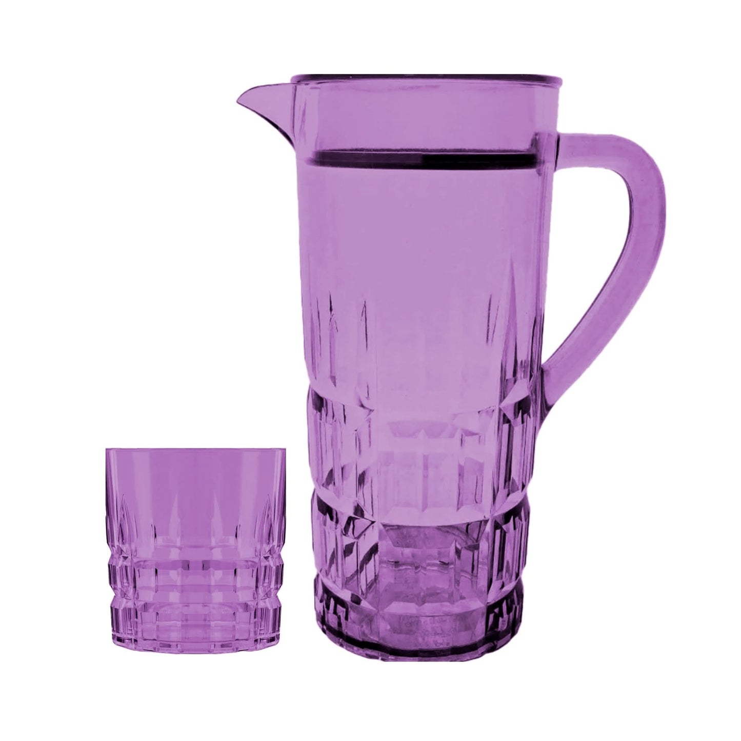 Acrylic Spearhead Cut Water Set 7 Pc (DOF Glass)