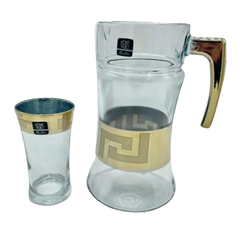 Glamorous Azur Golden Water Set 7Pc (Glass)