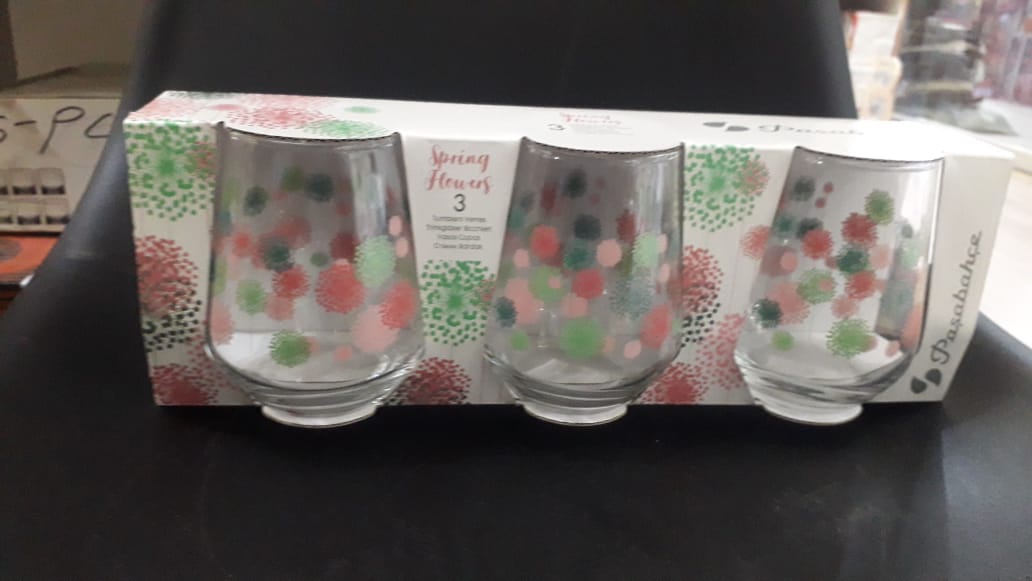 Premium Allegra Spring Flowers Tumbler 3Pc