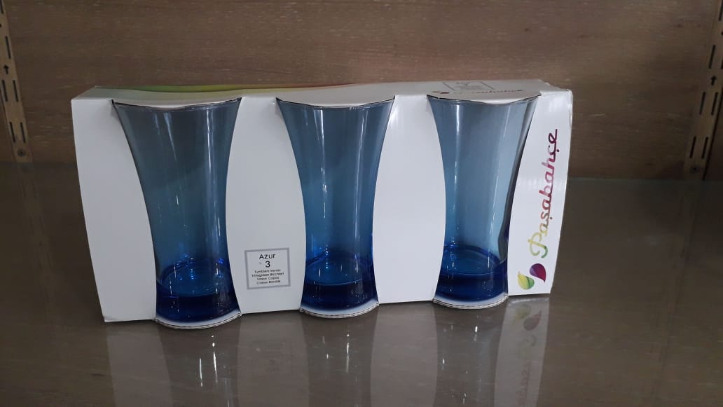 Premium Azur Blue Tumbler 3Pcs