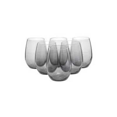 Classy Amber Grey Tumbler 6Pc