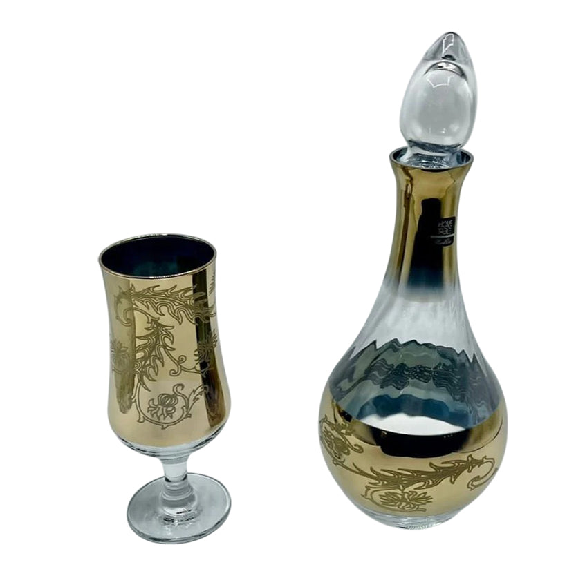 Royal Tulip Golden Carafe Set 7Pcs (Glass)