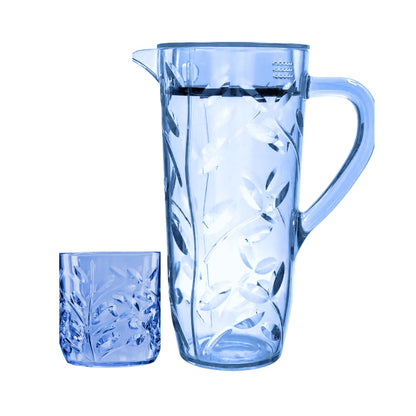 Acrylic Leaves Cut Water Set 7 Pc (DOF Glass)