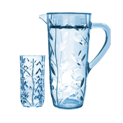 Acrylic Leaves Cut Water Set 7 Pc (Hb Glass)