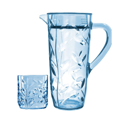 Acrylic Leaves Cut Water Set 7 Pc (DOF Glass)