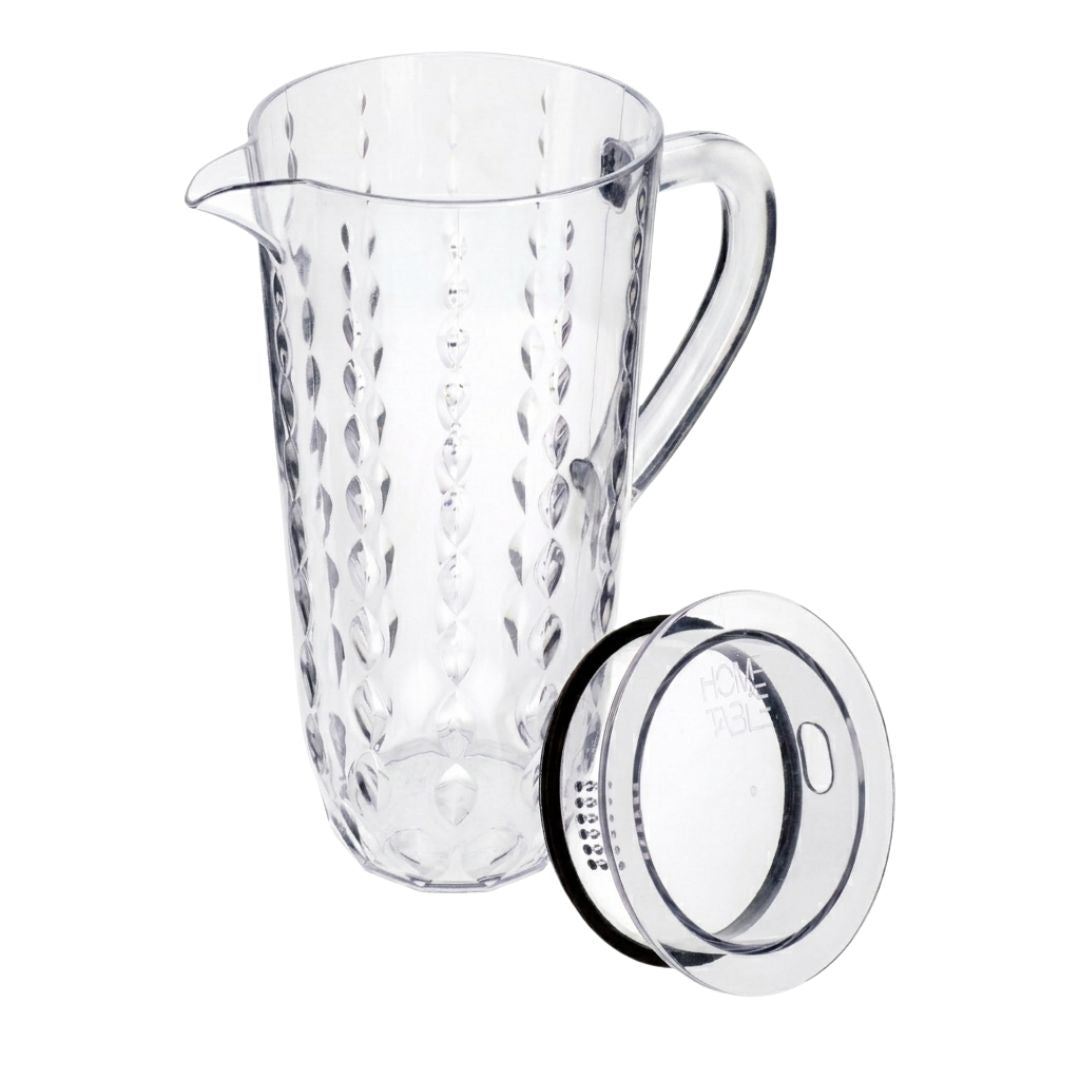 Acrylic Water Drop Cut Jug With Sealed Cap 1Pc