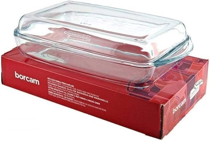 Fashionable Rectangular Casserole With Cover 2Ltr