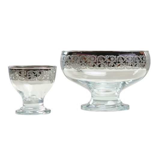 Silver Cut Ice Cream 7PC Set