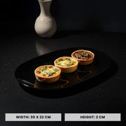 Opal Black Serving Dish