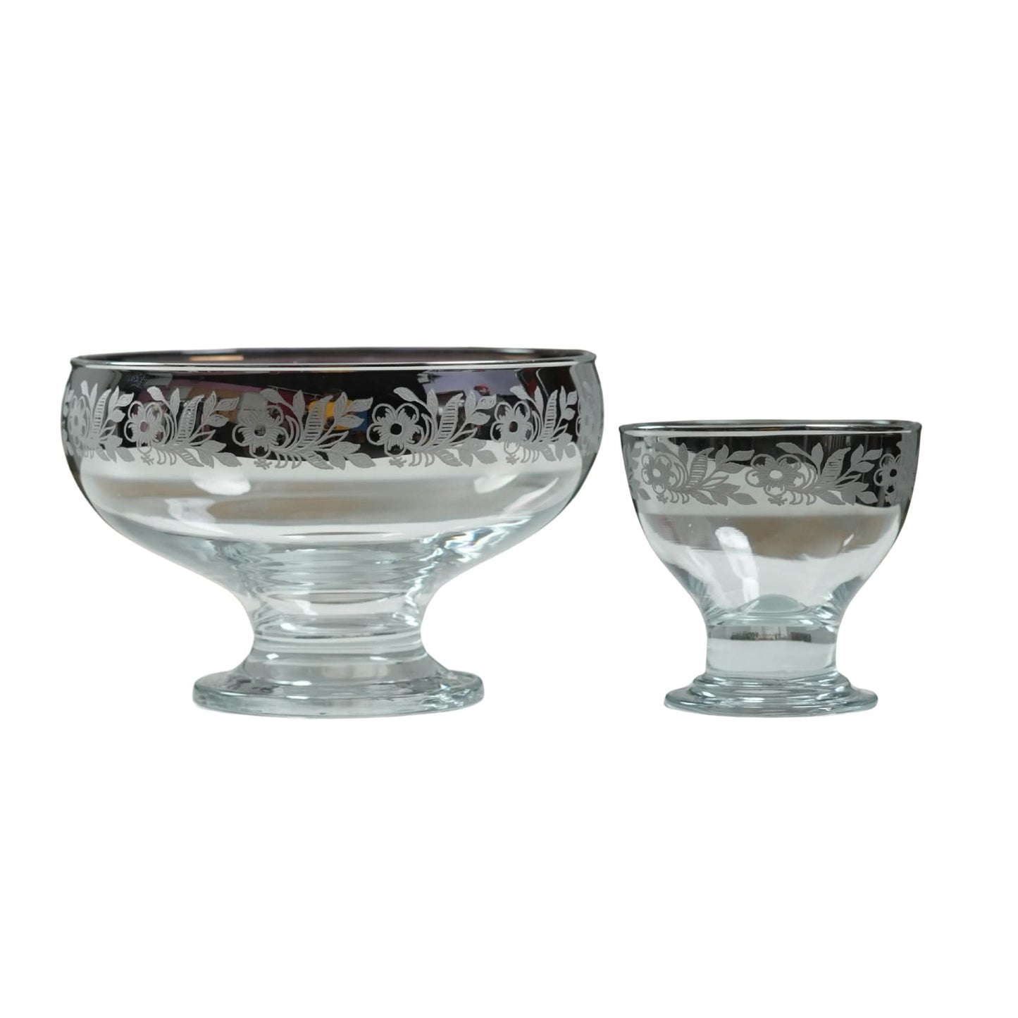 Silver Cut Ice Cream 7PC Set