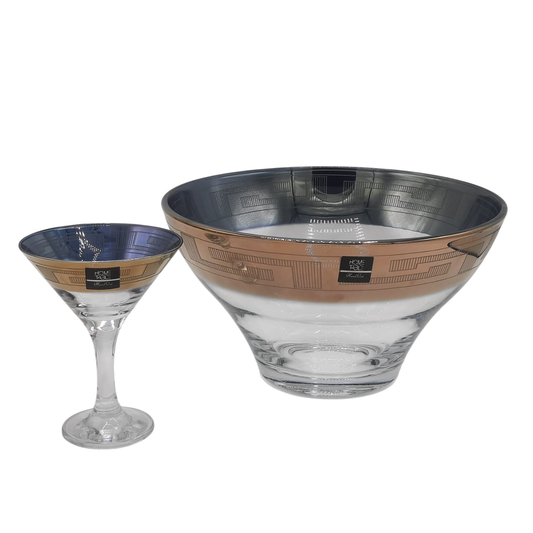 Venezia H/GOLD & Cutting Ice Cream Set 7PC