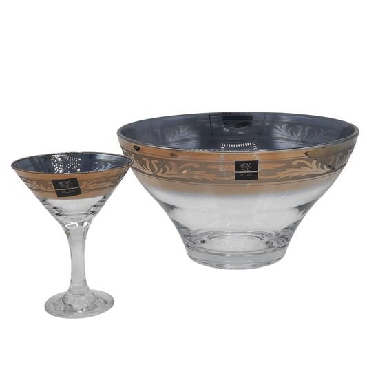 Venezia H/GOLD & Cutting Ice Cream Set 7PC