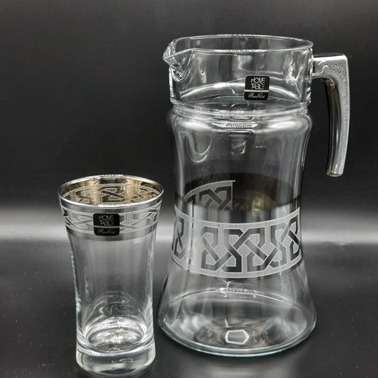 Stylish Azur Silver Water Set 7Pc (Glass)