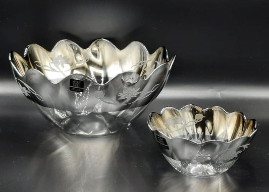 Fashionable Hasir Silver Fruit Set 7Pc (Glass)