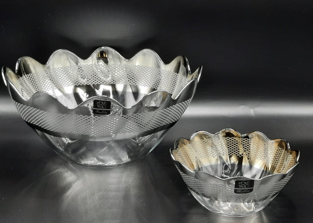 Elegant Hasir Silver Fruit Set 7Pc (Glass)