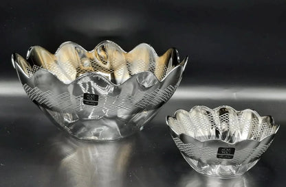 Deluxe Hasir Silver Fruit Set 7Pc (Glass)