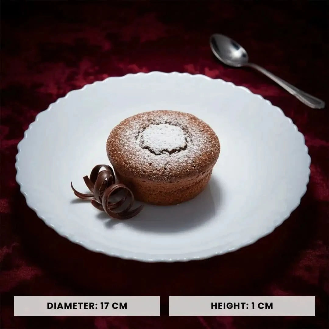 Opal White Dessert Plate