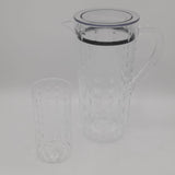 Acrylic Water Drop Cut Water Set 7 Pc (Hb Glass)