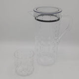 Acrylic Water Drop Cut Water Set 7 Pc (DOF Glass)