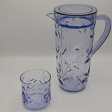 Acrylic Leaves Cut Water Set 7 Pc (DOF Glass)