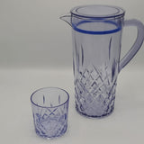 Acrylic Diamond Cut Water Set 7 Pc (DOF Glass)