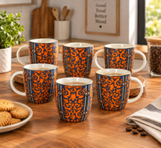 Classic Matching Tea Set – 6-Piece Cup Collection