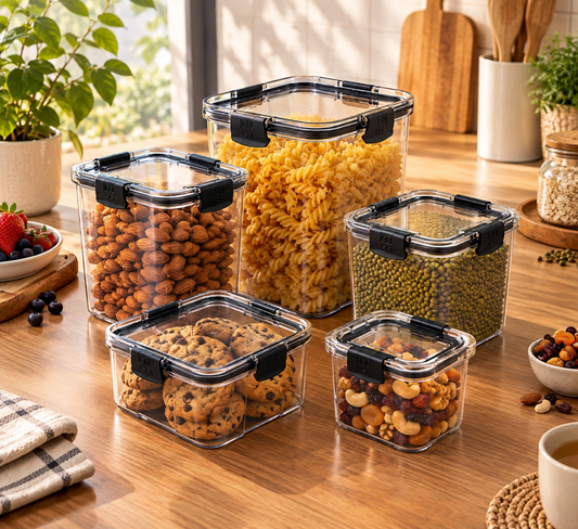 Complete Pantry Organizer Pack – Set of 5 Storage Boxes