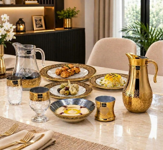 Royal Golden Feast Set – 39-Piece Dinnerware